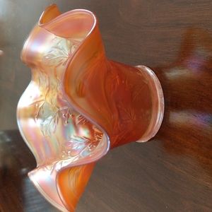 Vintage Carnival Glass Fluted Dish